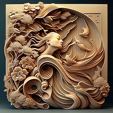 3D model st japanese art (STL)